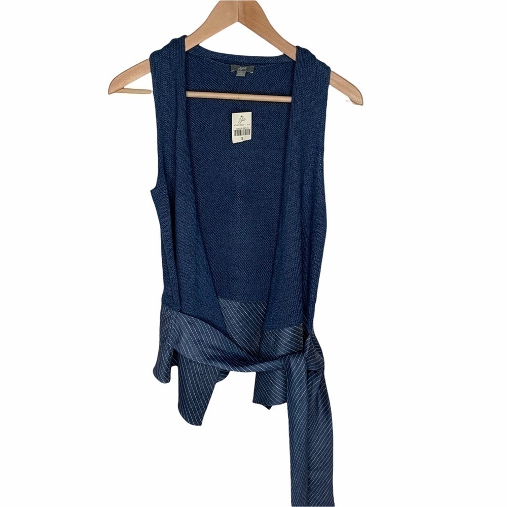 New J Jill Linen Blend sweater vest size small